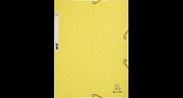 Exacompta 25x Elastomap 3 kleppen in glanskarton 400g/m2 - A4 - Citroengeel - 55529E