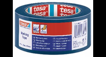 Tesa tesaflex® - Waarschuwingsband - Blauw - 33m - 50mm