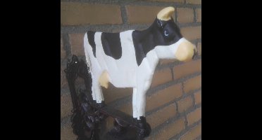 MadDeco - Gietijzeren bel met Koe - gietijzer - deurbel