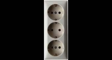 Abl Wandcontactdoos 3-voud + Ra
