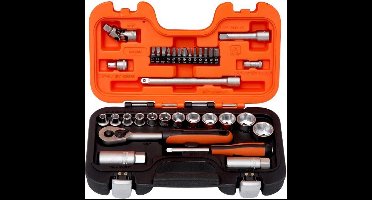 "Bahco S330AF 34-delige Doppenset in koffer -  3/8"" - Inch / Imperial"