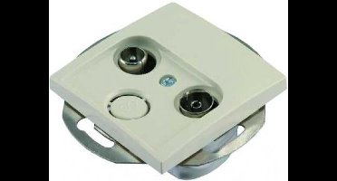 BERKER S1 coax wcd + centraalplaat, inbouw | CREME