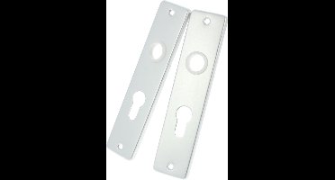Kortschild Profielcilinder 55 Aluminium F1 - 2 stuks