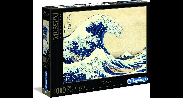 Clementoni - Puzzel - 1000 Stukjes - De grote golf van Kanagawa van Hokusai - Puzzel Voor Volwassenen - Art Collection