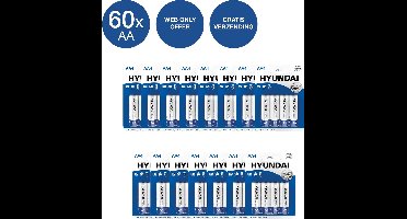 Hyundai - AA Batterijen - Alkaline - 60 stuks