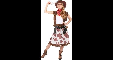 Vegaoo - Bruin Far West cowgirl kostuum voor vrouwen