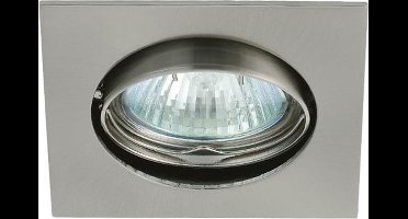 Kanlux NAVI Inbouwspot Vierkant Chroom Geborsteld Kantelbaar