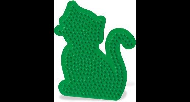 SES Creative - Beedz - Strijkkralen Grondplaten - 1 Stuk - Kat - Vanaf 5 Jaar