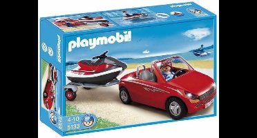 Playmobil Cabrio Met Aanhangwagen En Jetski - 5133