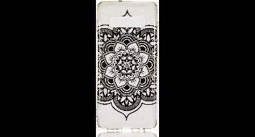 Shop4 - Geschikt voor Samsung Galaxy S10 Plus Hoesje - Zachte Back Case Lotus Zwart