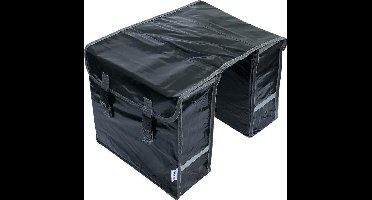 Lynx Dubbele Fietstas Bisonyl 32l Zwart/grijs