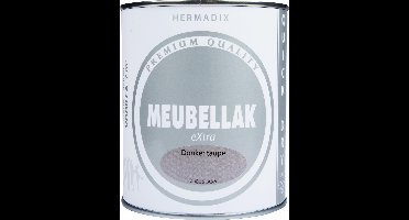 Hermadix Meubellak eXtra - Dekkend - Zijdeglans Donker taupe