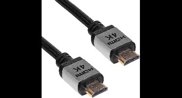Akyga AK-HD-30P HDMI-kabel Aansluitkabel 3.0 m Zwart