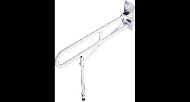 Aidapt Toiletbeugel - 74cm lang automatische steunpoot - Wit