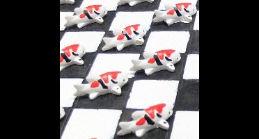 MadDeco - UNIEK - dambord - koi - karper - damspel - koikarper - polystone