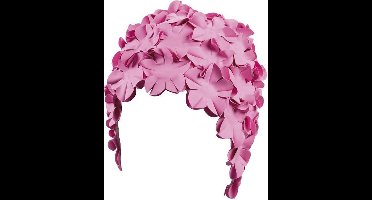 BECO - Bloemen badmuts- Rubber - roze