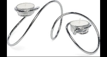 Theelichthouder T-Loop Chrome