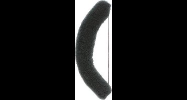 Haardot Elast 18 Cm Zwart