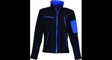 HaVeP Titan Softshell 40054 zwart/korenblauw S