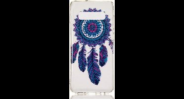 Shop4 - Geschikt voor Samsung Galaxy S10 Plus Hoesje - Zachte Back Case Dromenvanger Kleurrijke Transparant