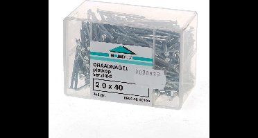 Hoenderdaal Draadnagel plat geruite kop gegalvaniseerd 2.0 x 40mm 350 gram