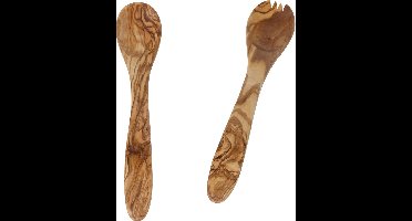 Cosy&Trendy Salade Serveerset - Olijfhout - 2-Delig