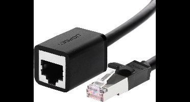 Ugreen - verlengkabel - Ethernet RJ45 Cat - 6 - FTP - 1000 - Mbps - internetkabel - 2 - m - zwart - (NW112 - 11281)