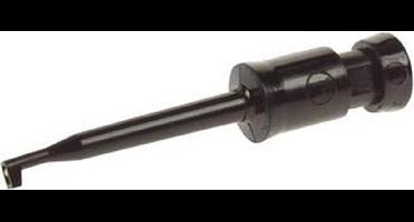 MINIATUUR KLEMTESTPEN MET SOLDEERAANSLUITING (KLEPS 2) - ZWART (HM6200)