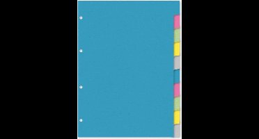 Kangaro tabbladen - A4 - gerecycled karton - 220 grams - 4-gaats - 10-delig - RY410