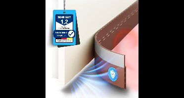 SilverRack Tochtstrip voor Deuren Bruin [1x 1m] - Zelfklevende Deurafdichting op Maat - Energiebesparende Tochtstopper Deur - Koudewering Onderkant Deur - Voordeur Afdichting