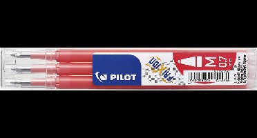 Rollerpenvulling Pilot friXion medium koraalroze set à 3 stuks