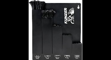 Kunzer 7KBS500 Assortiment kabelbinders 100 mm, 150 mm, 200 mm, 300 mm, 360 mm Zwart 500 stuk(s)