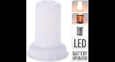 LED lamp vlam effect met timer Ø8xh9cm