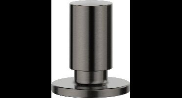 BLANCO ronde greepgreep staal satijn donker | Benodigde gat-/boordiameter: 14 - 35 mm | Compatibel met alle BLANCO spoelbakken en afvoergarnituren