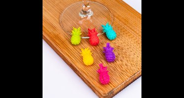 Winkee Ananas glasmarkeerders (set van 6)