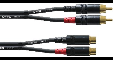 Cordial Cinch verlenging 1,5 m REAN stekker CFU 1,5 CE - Audio kabel
