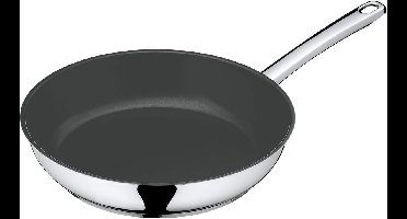 WMF Devil koekenpan 24 cm, Cromargan roestvrij staal gecoat, inductie, keramische coating, roestvrijstalen handgreep, ovenbestendig