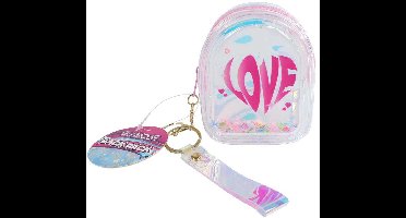 Glamour Holografisch Rugzakje aan Sleutelhanger