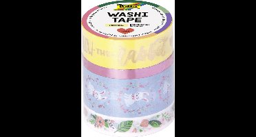 folia Deko-tape Washi-tape 'HOTFOIL VOORJAAR II', 4 stuks