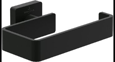 Villeroy & Boch Elements Opvallende toiletrolhouder, zonder deksel, wandmontage, mat zwart