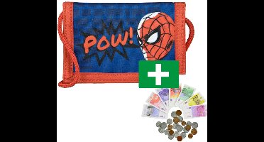 Portemonnee Spiderman - Inclusief Speelgeld Munten En Biljetten