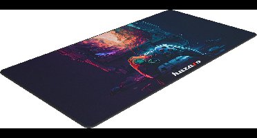 Huzaro XXL Gaming Muismat 80x40 cm – Antislip – Waterafstotend – Stiknaden – Voor Optische & Laser Muis