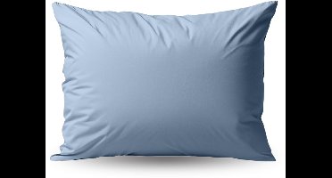 Zelesta Premiumbed Katoenen Kussenslopen Dream Blue & Cream- Kussenslopen 60 x 70 Set van 2 - Kussensloop