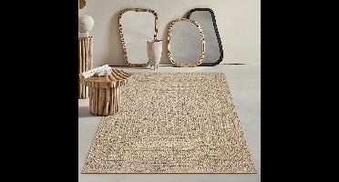 Mia’s Teppiche Soil – weerbestendig buitenkleed in jute-look, robuust & onderhoudsvriendelijk, naturel 120 x 170 cm