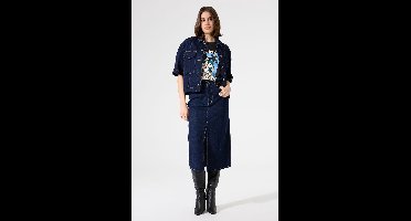 GARCIA Dames Effen Rok Blauw