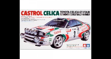 Tamiya Modelbouwpakket Auto - 24125 Castrol Toyota Celica GT-Four - 93 Monte-Carlo Rally Winner Plastic - 1:24 - Modelbouw