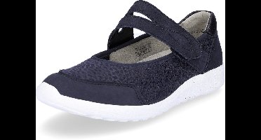 Waldlaufer OrthoTritt Klittenbandschoenen 634K31 301 217 Marine Blauw Print Wijdte K
