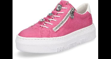 Rieker dames plateausneaker roze