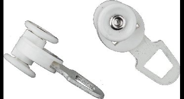 ANCHOR Gordijnrunners voor U-Rails – 25 stuks – Kunststof & Aluminium – Wit – Geschikt voor Gefi en De Luxe U-Rail (U2000/Runner 1107)