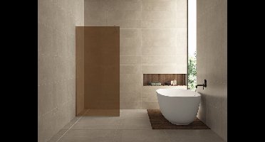 Sanifun Slim glasplaat brons rookglas 1000 x 2000 x 8 mm - nano